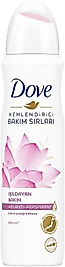 DOVE KADIN SPREY DEODORANT LOTUS ÇİÇEĞİ KOKUSU IŞILDAYAN BAKIM 150 ml