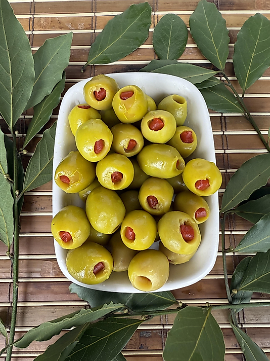 Yeşil Biber Dolgulu Zeytin (900 Gr)