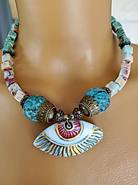 VARASİT SERAMİK GÖZ KOLYE