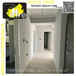 1002-SATILIK DAIRE-BALIKESIR- ERDEK- ALAETTIN MAHALLESINDE- 2+1-SIFIR DAIRE-Net 85 m²-3 790 000TL