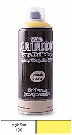 ARTDECO SPREY BOYA AKRİLİK 400 ML AÇIK SARI Y-400-130