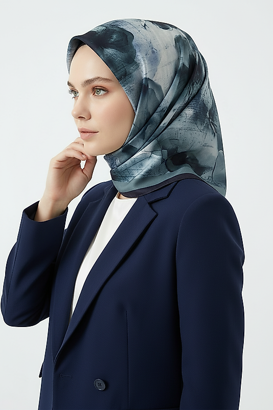 Spring Eşarp Pastel Çiçekli Desen Yeni