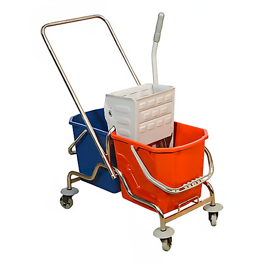 Çift Kovalı Plastik Metal (Boyalı) Presli Temizlik Seti ( KDV DAHİL )