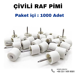 Çivili Raf Pimi Paket içi 1.000 Adet