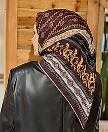 Locella Soft Pamuk Eşarp Mürdüm