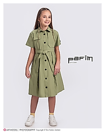 Pafim Kız Çocuk Pamuklu Kısa Kol Elbise 25Y-1069-70