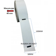 100X38 MM KARTON RAF ETİKETİ 350 Lİ ORTADAN DELİKLİ