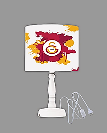 Minibabyrooms Galatasaray 2 Desenli Ahşap Oyma Ayak Abajur