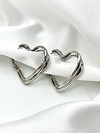 Xuping Silver Kalp Model Küpe