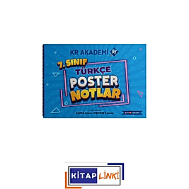 7. Sınıf Türkçe Poster Notlar Kr Akademi Yayınları