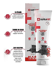 Supravet Anti Hairball Sterilised Malt Paste 100 Gr.