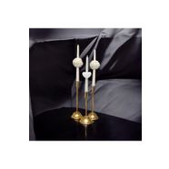 Özel Tasarım Dekoratif Gül Ve Kalp Motifli Şamdan Mum