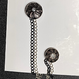 Rüzgar Gülü (Füme renk)Detaylı Ceket Yaka Zinciri