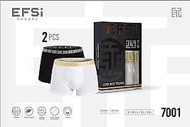 LOW RISE TRUNK BOXER 2 Lİ KUTU SİYAH-BEYAZ