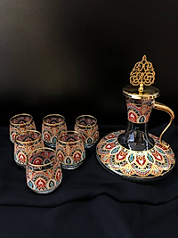 7 Parça Zemzem Seti Kilim Kırmızı