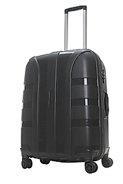 3'lü Valiz Seti %100 Polipropilen Kırılmaz Valiz Antrasit 500618