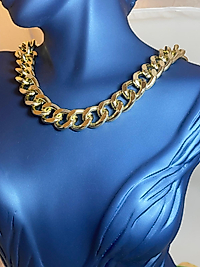 Gold Rengi Kalın Zincir Kolye
