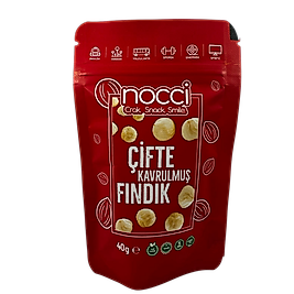 Nocci Çifte Kavrulmuş Fındık 40G