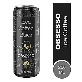 Obsesso Sütlü Soğuk Kahve Black Şekersiz 250 Ml.