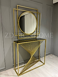 100 CM AYNA, 90X30X100 CM DRESUAR GOLD Z-14
