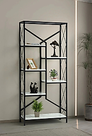 Çok Katlı Metal Raf Kitaplık