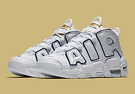 Nike Air More Uptempo Navy And Gold