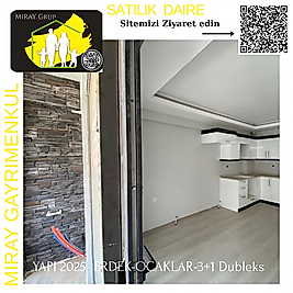 1002-SATILIK DUBLEKS DAIRE-BALIKESIR-ERDEK-OCAKLAR MAHALLESI-3+1- Brüt 130 m² / Net 90 m²- 4 750 000 TL-