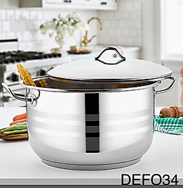 GÜLSAN POŞETLİ DEFOLU 34 cm ÇELİK TENCERE (17 LT)