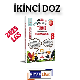 Sinan Kuzucu Yayınları  8. Sınıf | İKİNCİ Doz Sarmal Branş Denemeleri TÜRKÇE ( 2025 LGS )