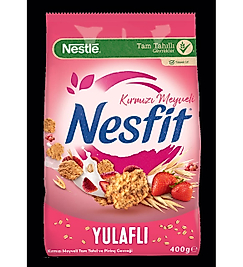 Nestle Nesfit Yulaflı Kırmızı Meyveli ve Tam Tahıl Gevreği 400 Gr