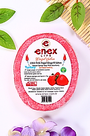 Çilek Özlü %100 Süngerli Sabun