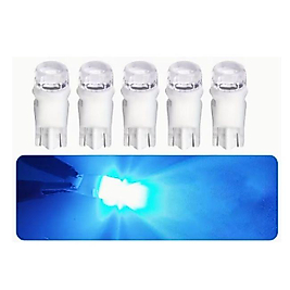( 5XADET ) 1 SET YENİ NESİL LED T10 DİPSİZ AMPUL BUZ MAVİ (ISINMAZ MİKA PORSELEN)