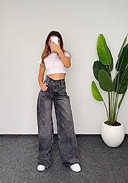 BEL DETAYLI WİDE LEG