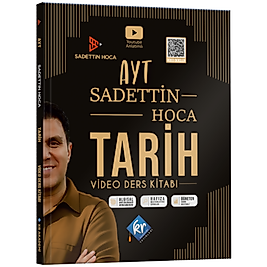 Sadettin Hoca AYT Tarih Video Ders Kitabı KR Akademi Yayınları 2025