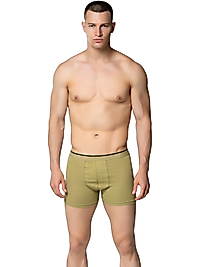 Sedef Yıldızı 1013 Erkek Likralı Boxer Askeri Yeşil
