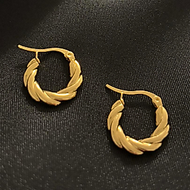 Kuyumcu Model Gold Çelik Küpe