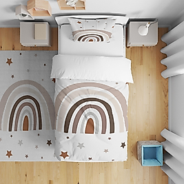 Minibabyrooms  Gökkuşağı 2 Desenli Nevresim Takımı