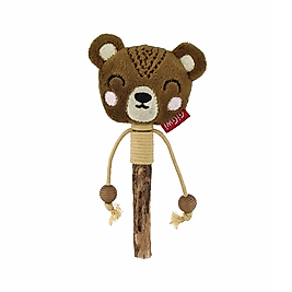 GiGwi Matatabi Stick Ayı Peluş Kedi Oyuncağı 22 cm
