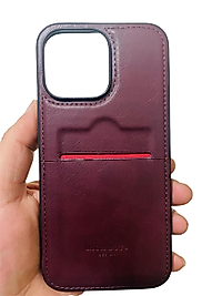 İphone 14 Pro Max Kartlıklı Deri Telefon Kılıfı