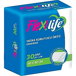 Flexi Life Yatak Koruyucu Örtü  60X90 cm 30 Adet