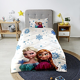 Minibabyrooms  Elsa ve Anna Desenli Kapitone Yorgan