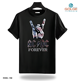 Rock and Roll & Metallica Tarzı Baskılı Oversize Unisex Tişört
