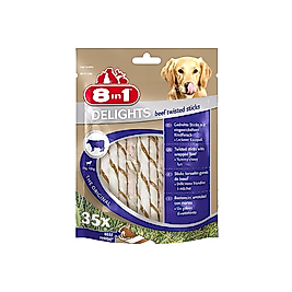 8in1 Delights Köpekler İçin Biftek Etli Ödül Çubuğu 35'li