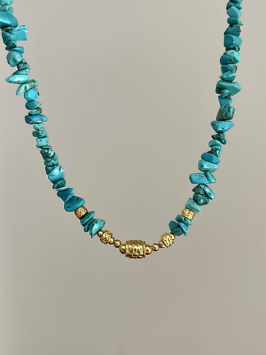 Doğaltaş  Mavi Kolye