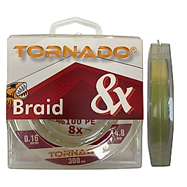 Tornado 0,16 mm 8x 300 m İp Misina (Beyaz)