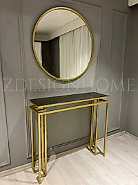 90 CM AYNA, 90X30X100 CM DRESUAR GOLD Z-18