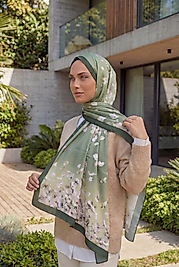 ALFA SİLK ŞAL PASTEL ÇİÇEK DESEN-1