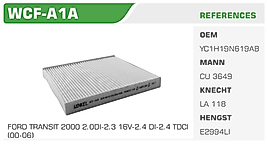 POLEN FİLTRESİ FORD TRANSIT 2000 2.0DI-2.3 16V-2.4 DI-2.4 TDCI  (00-06)