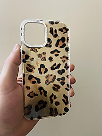 İPhone 12 - 12 Pro Uyumlu Leopar Telefon Kılıfı Model-4