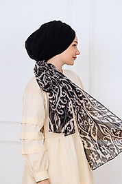 fularlı dolgulu bone